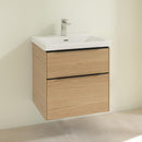 Villeroy &amp; Boch Subway 3.0 洗臉盆，附梳妝台，附 2 個拉出式隔間