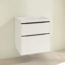 Villeroy &amp; Boch Subway 3.0 洗臉盆，附梳妝台，附 2 個拉出式隔間