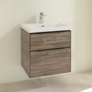 Villeroy &amp; Boch Subway 3.0 洗臉盆，附梳妝台，附 2 個拉出式隔間