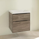 Villeroy &amp; Boch Subway 3.0 洗臉盆，附梳妝台，附 2 個拉出式隔間