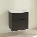 Villeroy &amp; Boch Subway 3.0 洗臉盆，附梳妝台，附 2 個拉出式隔間