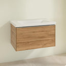 Villeroy &amp; Boch Subway 3.0 洗臉盆，附梳妝台，附 1 個拉出式隔間