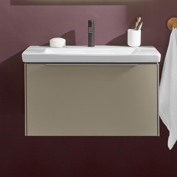 Villeroy &amp; Boch Subway 3.0 洗臉盆，附梳妝台，附 1 個拉出式隔間