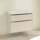 Villeroy &amp; Boch Subway 3.0 洗臉盆，附梳妝台，附 2 個拉出式隔間