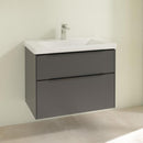 Villeroy &amp; Boch Subway 3.0 洗臉盆，附梳妝台，附 2 個拉出式隔間