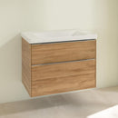 Villeroy &amp; Boch Subway 3.0 洗臉盆，附梳妝台，附 2 個拉出式隔間