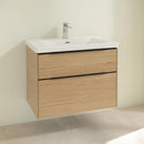 Villeroy &amp; Boch Subway 3.0 洗臉盆，附梳妝台，附 2 個拉出式隔間