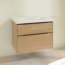 Villeroy &amp; Boch Subway 3.0 洗臉盆，附梳妝台，附 2 個拉出式隔間