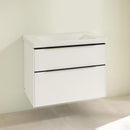 Villeroy &amp; Boch Subway 3.0 洗臉盆，附梳妝台，附 2 個拉出式隔間