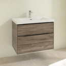 Villeroy &amp; Boch Subway 3.0 洗臉盆，附梳妝台，附 2 個拉出式隔間