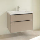 Villeroy &amp; Boch Subway 3.0 洗臉盆，附梳妝台，附 2 個拉出式隔間