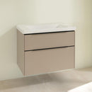 Villeroy &amp; Boch Subway 3.0 洗臉盆，附梳妝台，附 2 個拉出式隔間