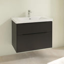 Villeroy &amp; Boch Subway 3.0 洗臉盆，附梳妝台，附 2 個拉出式隔間