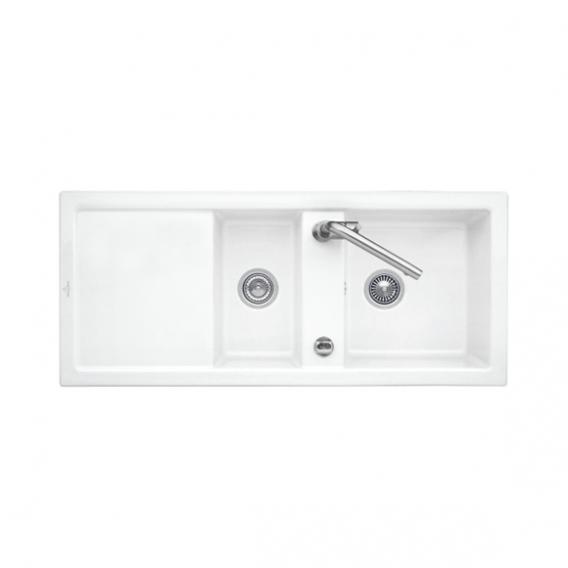 Villeroy & Boch Subway 80 kitchen sink with half bowl and drainer, reversible