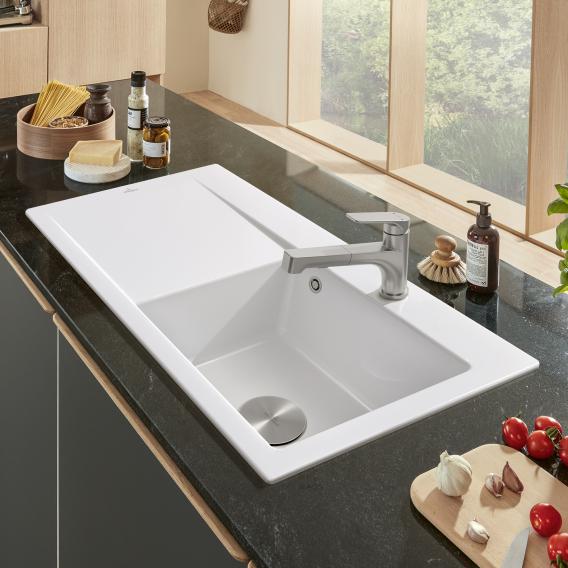 Villeroy &amp; Boch Subway Style 50 廚房水槽附瀝水器