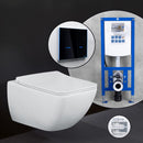 Villeroy & Boch Venticello complete SET wall-mounted toilet with neeos pre-wall element, flush plate