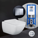 Villeroy & Boch Venticello complete SET wall-mounted toilet with neeos pre-wall element, flush plate