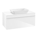 Villeroy &amp; Boch Venticello 檯面洗臉盆，附梳妝台，附 1 個拉出式隔間