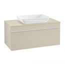Villeroy &amp; Boch Venticello 檯面洗臉盆，附梳妝台，附 1 個拉出式隔間