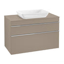 Villeroy & Boch Venticello countertop washbasin with vanity unit with 2 pull-out compartments