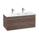 Villeroy &amp; Boch Venticello 雙洗臉盆，附梳妝台，附 1 個拉出式隔層