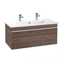 Villeroy &amp; Boch Venticello 雙洗臉盆，附梳妝台，附 1 個拉出式隔層