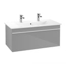 Villeroy &amp; Boch Venticello 雙洗臉盆，附梳妝台，附 1 個拉出式隔層