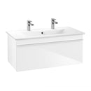 Villeroy &amp; Boch Venticello 雙洗臉盆，附梳妝台，附 1 個拉出式隔層