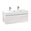 Villeroy &amp; Boch Venticello 雙洗臉盆，附梳妝台，附 1 個拉出式隔層