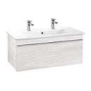 Villeroy &amp; Boch Venticello 雙洗臉盆，附梳妝台，附 1 個拉出式隔層