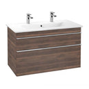 Villeroy & Boch Venticello double washbasin with vanity unit with 2 pull-out compartments