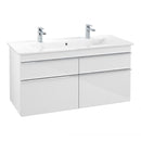 Villeroy & Boch Venticello double washbasin with vanity unit with 4 pull-out compartments
