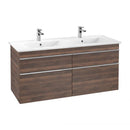 Villeroy & Boch Venticello double washbasin with vanity unit with 4 pull-out compartments
