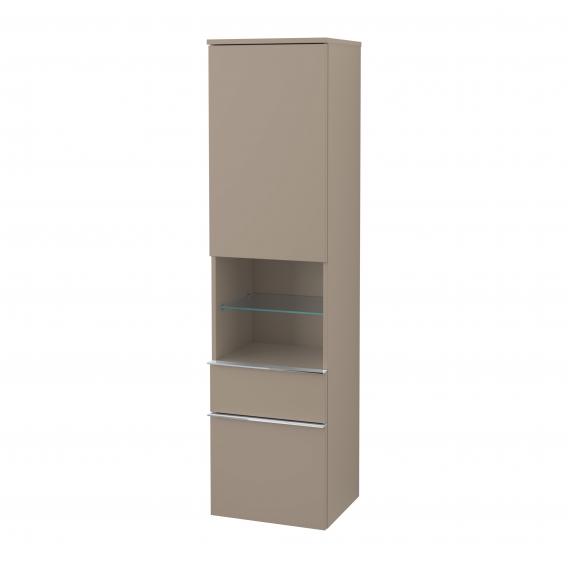 Villeroy & Boch Venticello tall unit with open central compartment, 2 pull-out compartments and 1 door