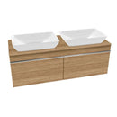 Villeroy &amp; Boch Venticello 雙梳妝台，適用於 2 個檯面盆和 2 個拉出式隔間