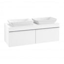 Villeroy &amp; Boch Venticello 雙梳妝台，適用於 2 個檯面盆和 2 個拉出式隔間