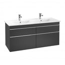 Villeroy &amp; Boch Venticello 梳妝台 XXL，適用於 4 個拉出式隔間的雙洗臉盆