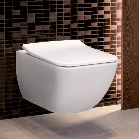 Villeroy & Boch Venticello wall-mounted washdown toilet, open flush rim