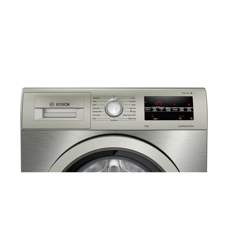 博世-系列| 6 洗衣機，前置式 9 公斤 1400 轉，銀色不鏽鋼 WAU28TS1GB
