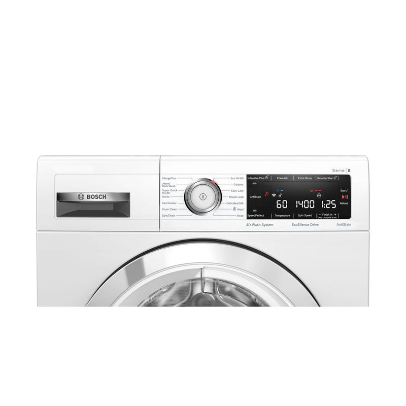 Bosch - Serie | 8 Washing Machine, Front Loader 9 Kg 1400 Rpm WAV28MH4GB