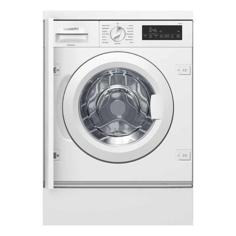 Siemens - IQ700 Built-in Washing Machine 8 Kg 1400 Rpm WI14W501GB 