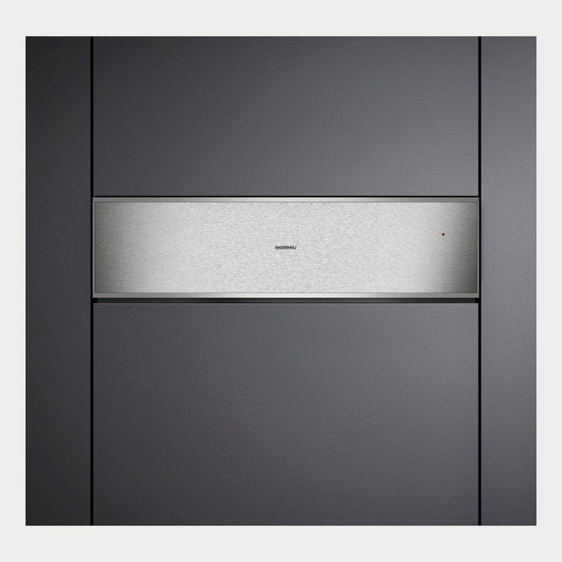 Gaggenau - 400 系列保溫抽屜 76 x 21 公分不銹鋼玻璃後面 WS482110