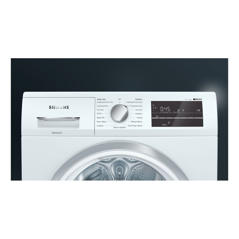 Siemens - IQ500 Heat Pump Tumble Dryer 9 Kg WT47RT90GB 
